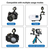 SL-18 60Meter Diving Fill LED Light Underwater LED Photography Waterproof Dive Fill Light for GoPro HERO9 HERO8 Insta360
