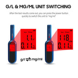 Rechargeable Breath Alcohol Tester LCD Digital Breathalyzer Blowing Alcohol Tester Hand-held Drunk Driving Detection Gauge