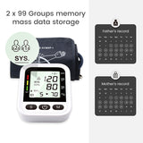 LCD Digital Sphygmomanometer Electronic Blood Pressure Monitor Arm Automatic Blood Pressure Monitor Pulse Heart Beat Rate Meter