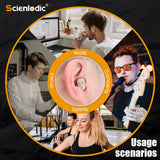 Invisible Digital Hearing Aid Ear for Deafness ITE Mini Hearing Aids for Elderly Moderate to Severe Hearing Loss Sound Amplifier