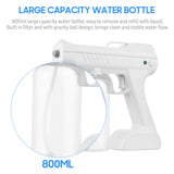 800ml Handheld Electric Cold Mist Sprayer Wireless Blue Light Mist Spraying Machine 3000mAh Rechargeable Fogger Machine