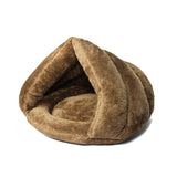 Pet bed for Cats Dogs Soft Nest Kennel Bed Cave House Sleeping Bag Mat Pad Tent Pets Winter Warm Cozy Beds  2 Size S L 3 Colors