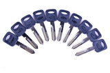 10pcs Original Engraved Line Key for 2 in 1 LiShi FO38 teeth blank car key locksmith tools supplies