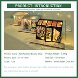 CUTEBEE DIY Doll House Wooden Doll Houses Miniature dollhouse Furniture Kit Toys for children Christmas Gift TD28