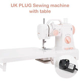 INNE Electric Sewing Machine Mini Small Portable Multifunctional Household Pedal Handmade Repair With Night Light For Beginners