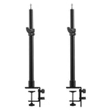 Photography Metal Mount Stand Tabletop C-clamp Mount Light Stand 36cm-60cm/14.2in-23.6in Adjustable Height 1/4 Inch Top Screw