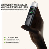 Professional Breath Tester LCD Screen Display Portable Alcohol Testers USB Breathalyzer Alcohol Test Tools with 4 Mouthpieces