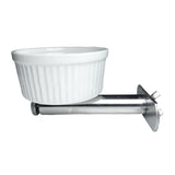 Bird Feeding Cups Hanging Parrot Cage Feeder 2 Sizes Ceramic Bowl with Stainless Steel Bracket for c.ckatiel Lovebird
