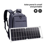 Outdoor Travel Portable 6V Rechargeable Solar Panel Power Storage Generator USB Charger Off-road Emergency Portable Power Supply