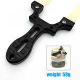 Pocket Slingshot Y-Shaped Flat Rubber Band Adult Outdoor Hunting Competition Catapult Slingshot Shooting Game Accessories