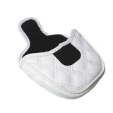 Skull Rhombus Golf Putter Cover Magic Tape PU Leather Golf Club Cover Putter Protector for Blade Putter 2 Colors Golf Headcover