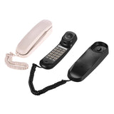 Mini Phone Wall-mounted Landline Telephone Home Phone Desktop Corded Fixed Wired Phone for Office Business Home Hotel