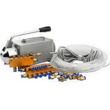 One Set Lubricating Oil Pump Hand-Actuated Cnc Router Electromagnetic Lubrication Pump Lubricator Stainless Steel Body