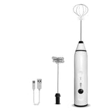 Handheld Adjustable 3 Speed USB Whisk Milk Frother 3 Speed Household Hand Blender Electric Battery Coffee Milk Frother