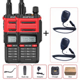 2PCS Baofeng UV-9R PRO IP68 Waterproof Walkie Talkie Dual Band UHF/VHF Ham Two Way Radio Upgraded Of UV9R plus with Speaker Mic