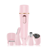 4 In 1 Electric Body Epilator Eyebrow Trimmer Facial Hair Removal for Women Bikini Intimate Area Hair Shaver Razor Painless
