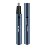 Electric Nose Hair Trimmer 2-in-1 Full Metal Aluminum Tube USB Rechargeable Painless Portable Face Hair Removal Eyebrow Trimmer