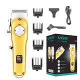 All metal rechargeable hair clipper for men beard grooming barber hair trimmer professional hair cutter machine electric haircut