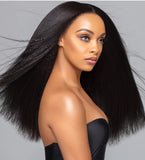 Lace wig European beauty long straight hair in the differentiation fiber head cover Lace front wigs