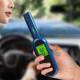 Rechargeable Breath Alcohol Tester LCD Digital Breathalyzer Blowing Alcohol Tester Hand-held Drunk Driving Detection Gauge