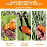 Gardening Thumb Knife Set, 18 Piece Silicone Finger Knife Cutter Garden Harvest Tool For Picking Vegetables Fruits