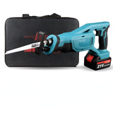 21V Cordless Reciprocating Saw Portable Adjustable Speed Chainsaw Wood Metal PVC Pipe Cutting Saw Power Tool Makita Battery