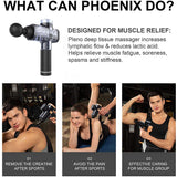 Gun Massage Muscle Phoenix Transparent Body Massager Electric 4 Heads Fascial Gun Relaxation MG53