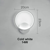 Hot selling led wall lamp indoor black and white wall lamp simple art mural indoor home decoration modern bedside wall lamp