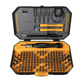 145pcs Screwdriver Bits &amp; Socket Set Drive Set Premium H4*28MM CR-V Alloy Steel Slotted Torx Star Hexagon Bits Magnetic Soft Pad