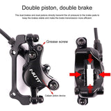 Dropship-NUTT Bike Disc Brake Kit,With A1 Cooling Disc Oil Brake,Bicycle Brake Lever,Heat Dissipating Disc Adjuster For Road/MTB