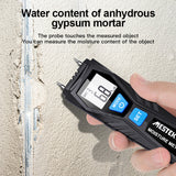 MESTEK WM700 Wood Moisture Tester Temperature Humidity Meter Mini LCD Digital Lumber Damp Meter Detector Tester 2 Pin Probe