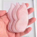 Genuine Rose Quartz Guasha Scraper Natural Stone Scratching Massage Body Facial Skin Relax Acupuncture Pressure Health Care Tool