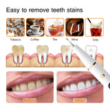 Electric Sonic Dental Scaler Oral Teeth Tartar Remover Plaque Stains Cleaner Calculus Removal Teeth Whitening Portable with LED