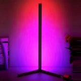 RGB Corner Floor Lamp Modern Simple WiFi App Control Light with Remote Control Atmosphere Lamp Indoor Standing Light Dropship