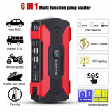 Car Jump Starter 600A Car Battery Start Tool Automobile 12V Batteries Booster Charger with 28000mAh Power Bank Fuction