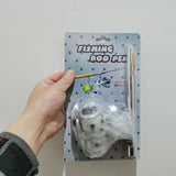 Mini Pen Appearance Fishing Rod Portable Rotating Wheel Fishing Rod 1 Piece Winter Outdoor Fishing Rod Fishing Accessories