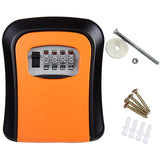 4 Colors Wall Mount Key Storage Secret Box Organizer 4 Digit Combination Password Security Code Lock No Key Home Key Safe Box