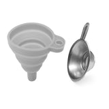 Stainless Steel Filter Cup and Foldable Silicone Funnel Washable Reusable Funnel for LCD DLP Photocuring Printer Tool 3D Printer