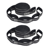 2pcs Hammock Strap 200cm Tree Hanging Spare Part Outdoor Camping Tree Garden Hanging Load Bearing Rope Camping Hammock