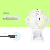 Desktop Fan - USB Rechargeable Clip On Fan, 360 Free Rotation Lower Noise Cooling Fan For Baby Carriage Stroller Cot Travel Cam