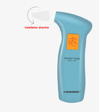 LCD Display Digital Alcohol Tester with5pcs Mouthpieces , Police Alert Breath Alcohol Tester Device Breathalyz Analyzer Detector