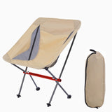 Portable Folding Camping Chair Outdoor Moon Chair Collapsible Foot Stool For Hiking Picnic Fishing Chairs Seat Tools