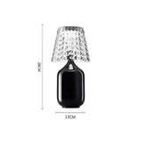 Classic table lamp LED Creative studio Valentina Bedroom Restaurant iron table lamp Nordic Simple Colourful crystal table lamps