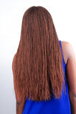 Braid Wigs Women's Long Straight Hair Middle Split Full Top Chemical Fiber Headgear Box Braid Wigs