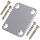 1 Set Electric Guitar Neck Plate with Screws &amp; 1x 24 Frets New Replacement Maple Neck Rosewood Fretboard Fingerboard