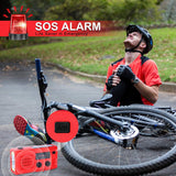 Newest Emergency Solar Power Hand Crank Dynamo Generator 4000mAh Phone Charger Bank SOS AM/FM NOAA Weather COB Flashlight Radio