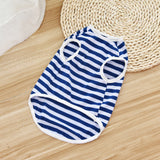 Cute Pet Clothes for Dog Cat Stripe Shirt Puppy Summer Clothing Chihuahua Teddy Vest Shirts Pets Product