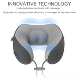 Charging U Shape Kneading Neck Massager Vibrating Neck Massage Pillow Cervical Treatment Magnet Therapy Pulse Travel Sleeping