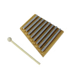 1/2/3/5/8-Tone Wooden Tabletop Chimes with Mallet Percussion Educational Instrument for Prayer Yoga Meditation Musical Chime Toy