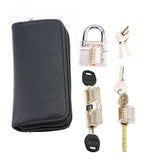 Practice Pick Set for Locksmith Beginner,24pcs Remove Pick Tool with Various Transparent Locks Combination,Locksmith Tools Kit
